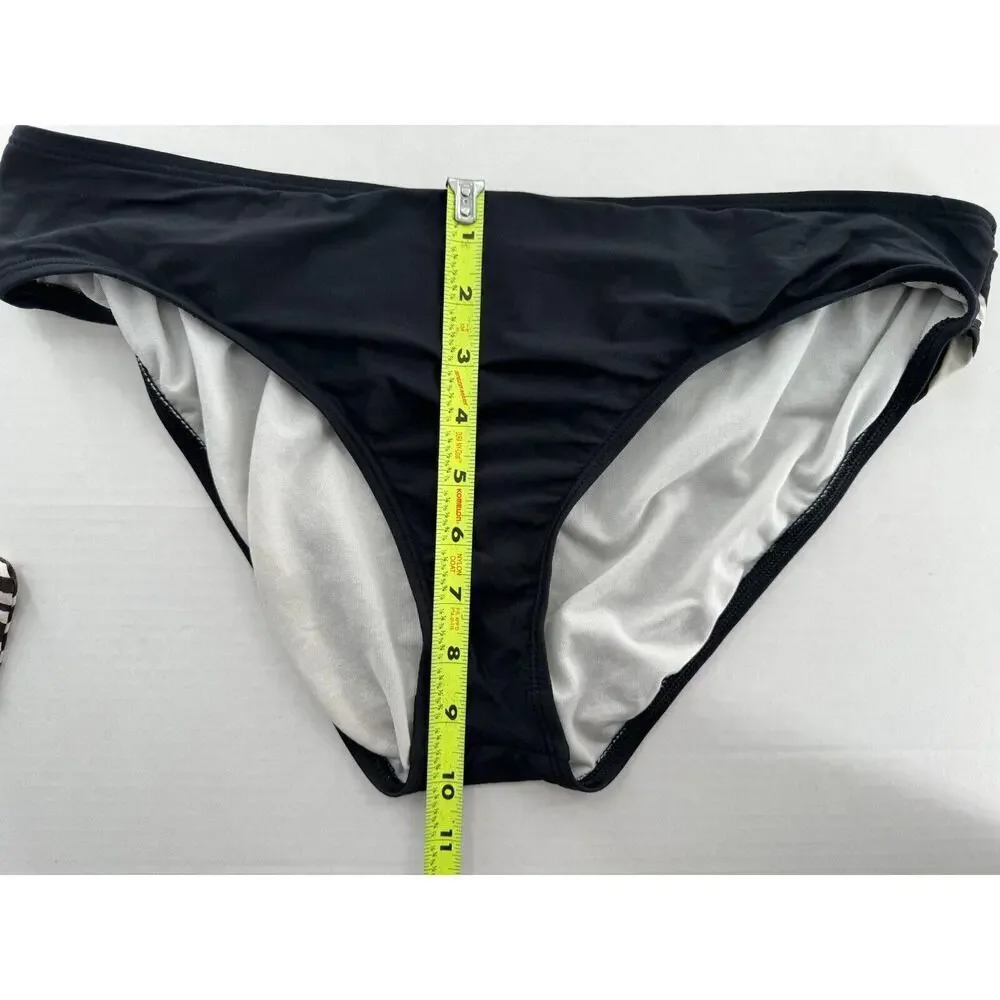Antonio Melani Swim Bikini Size L Animal Print Halter Rhinestone Sexy Vacation​​ - Picture 13 of 15